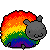 Black Rainbow Sheep